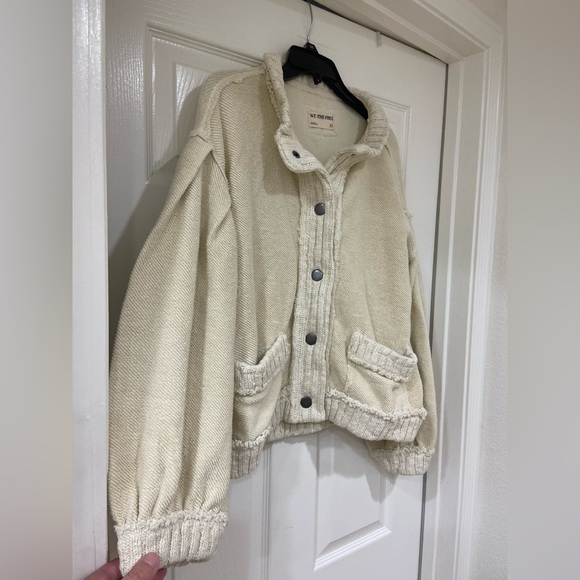 NEW We The Free Cream Cozy Cardigan - Cute in This Cardi in Tea - Picture 6 of 10